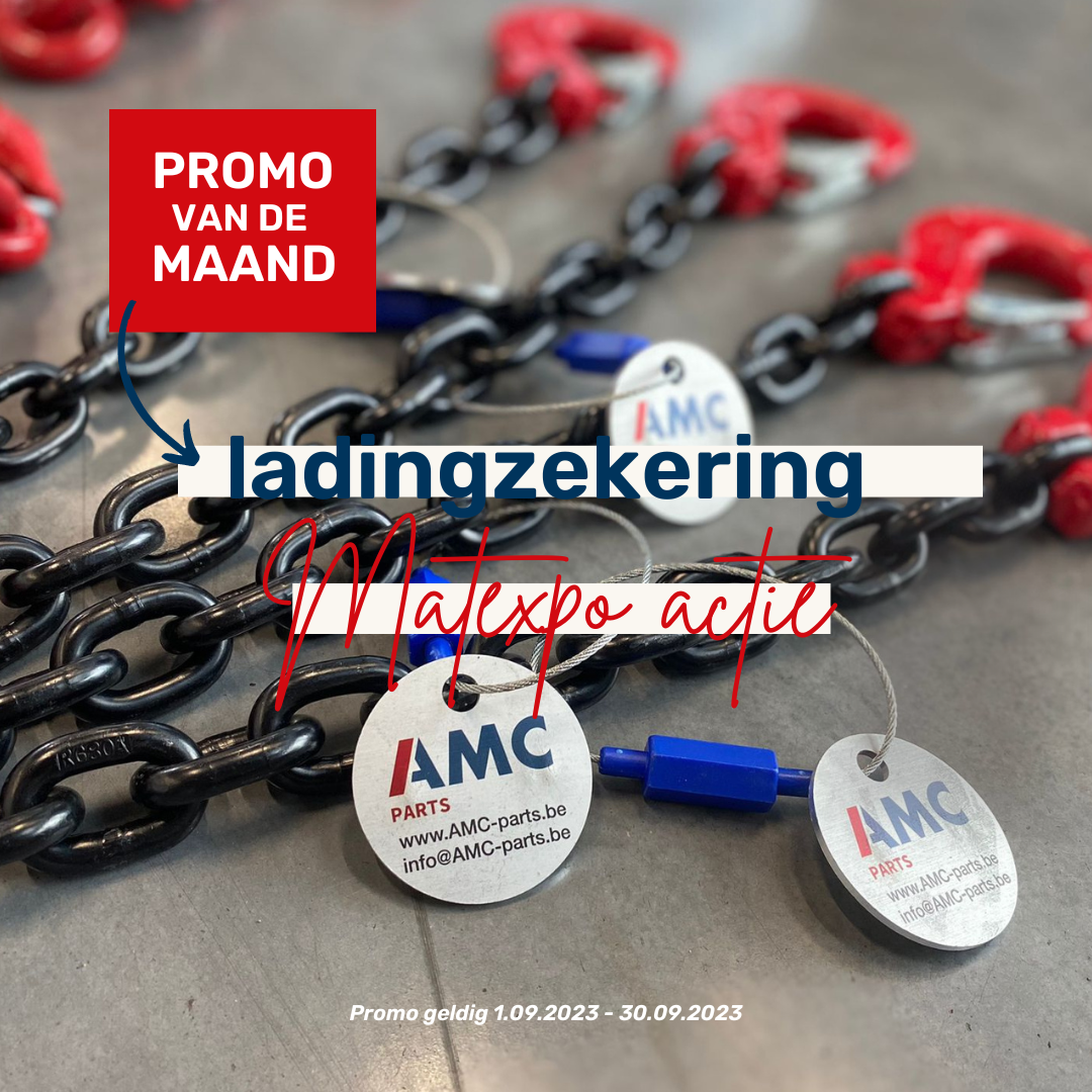 Matexpo actie: sets kettingen en spanners aan actieprijzen promo september '23 AMC parts